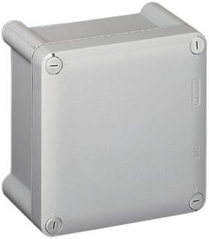 Apparategehäuse Legrand IP55 130×130mm hellgrau Schnellverschluss