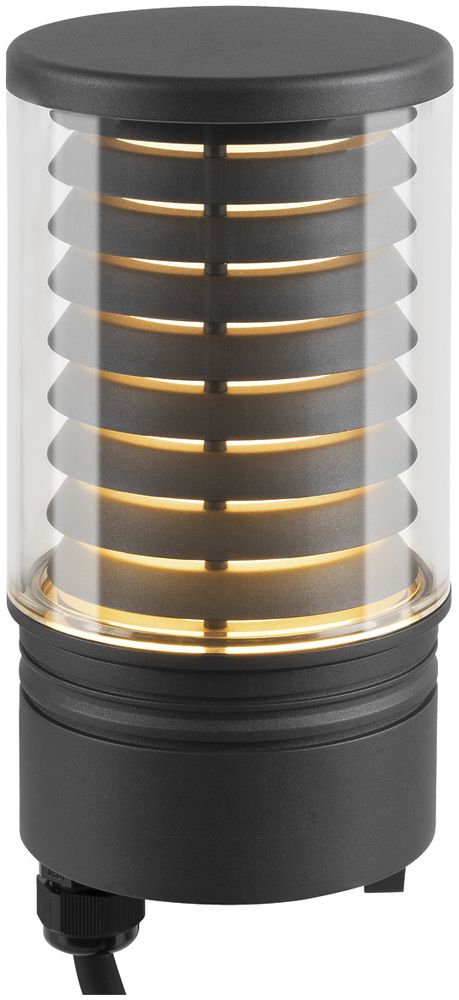 Tête d.lumin.LED SLV M-POL M Louver 11W 210lm 927/930 IP65 Ø122.6mm anthr.