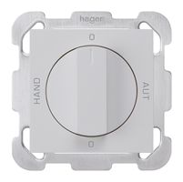 Interruttore rotativo INC 0-Hand-0-Aut. kallysto 2/1L grigio chiaro con manopola