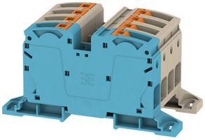Morsetto passante Weidmüller A2C PUSH IN 8×35mm² beige/blu