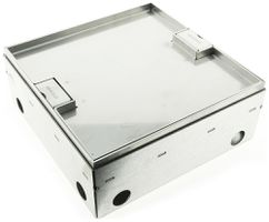 Bodendose Woertz WAK Cr 250×250×95mm Bodenhöhe 95…140mm mit Rand