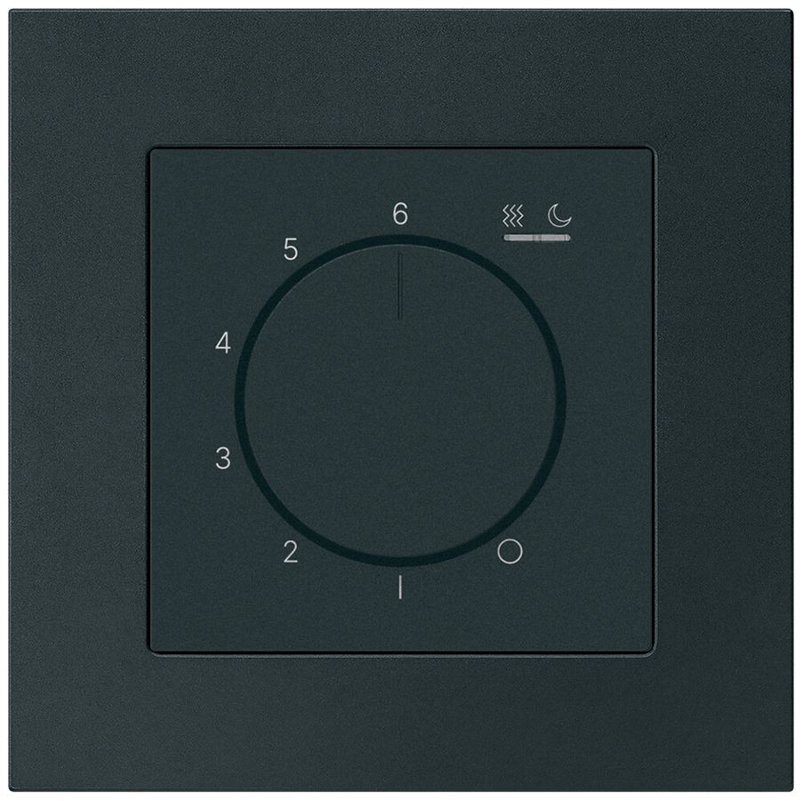 UP-Raumthermostat kallysto.pro An/Aus 230VAC 4A 94×94mm schwarz
