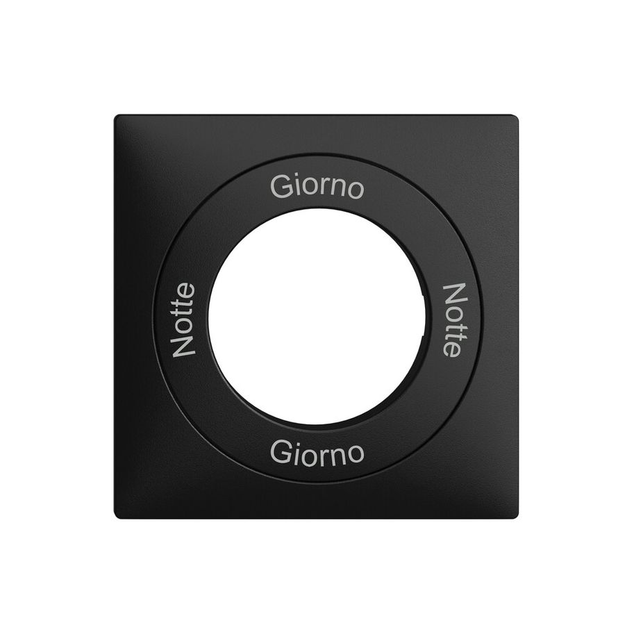 Kit front. Notte-Giorno-Notte-Giorno EDIZIOdue nero 60×60mm
