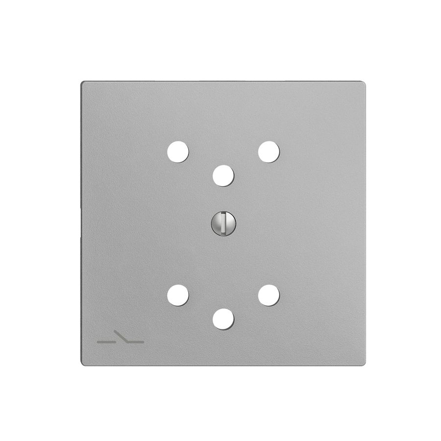 Frontplatte EDIZIOdue 2×T12 1×S silver mit Shutter