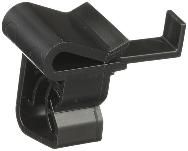 Clip für Kabel Ø 6.6…7.5mm, senkrecht zur Befestigung unten, schwarz