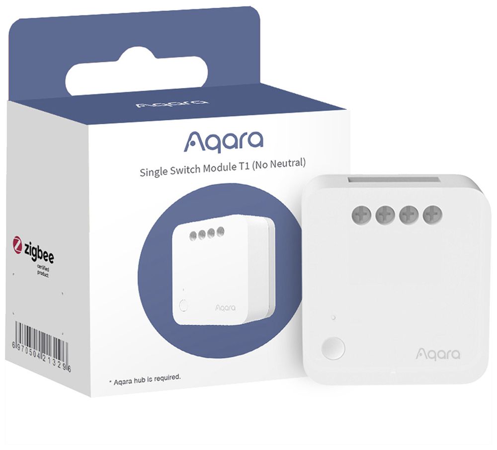 EB-RF-Schaltaktor Aqara T1 SSM-U02 1-Kanal 3-Leiter 250V/5A Zigbee