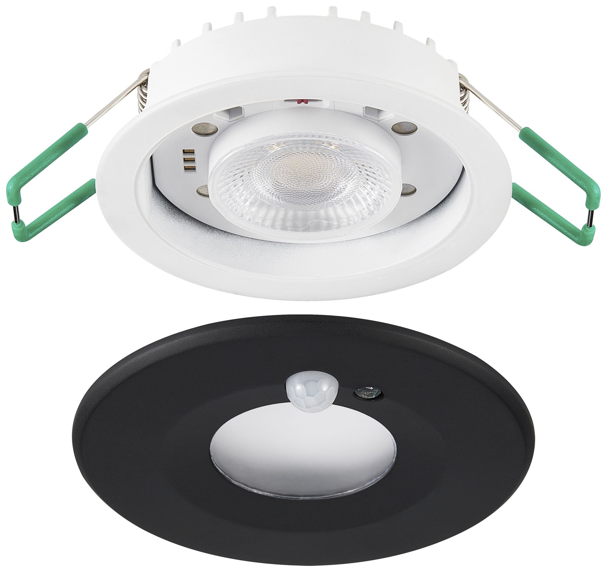 EB-LED-Spot Sylvania START PIR 1×10W 1050lm 827/830/840 IP65 50° Ø86mm schwarz