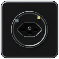 Prise FI ENC origin 1×type 23 30mA 16A 230V 92×92mm noir