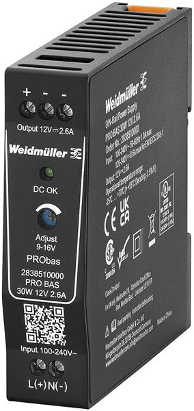 Alimentation à découpage Weidmüller Connect Power PRO BAS 30W 12V 2.6A