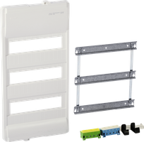 Ausbaupaket Hager volta ohne Rahmen/Tür 3-reihig