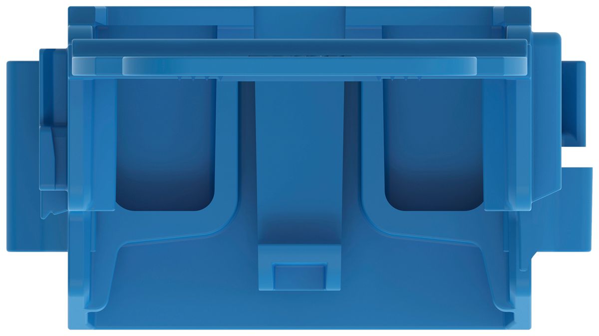 Adaptateur de fixation WAGO a.décharge de traction p.10×4mm² DIN35 bl