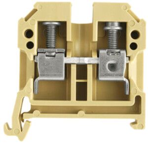 Durchgangs-Reihenklemme Weidmüller SAK Schraubanschluss 6mm² PA66 TS35 beige