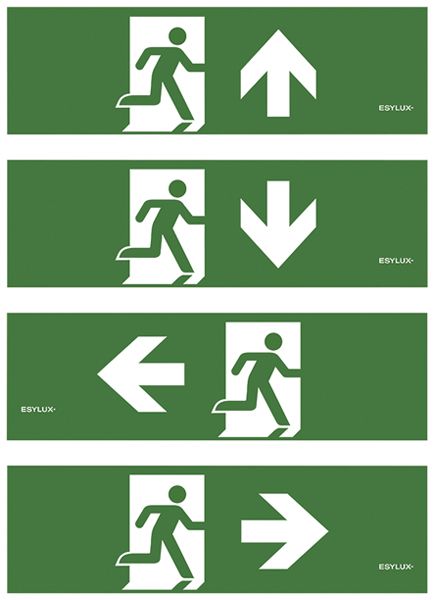 Piktogramm-Set ESYLUX SLX FLAT 14 R/L/U/O