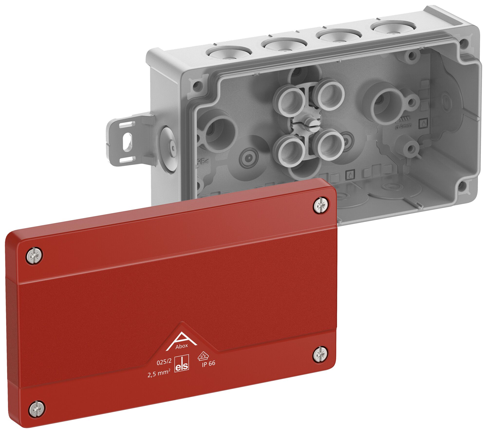 AP-Abzweigdose Spelsberg Abox 025/2 AB-L/SB 87×152×52mm IP66 rt