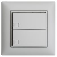 Poussoir KNX RGB ENC EDUE FMI, 250mW, s.LED, 2×poussoir, comm.1×touche, grc