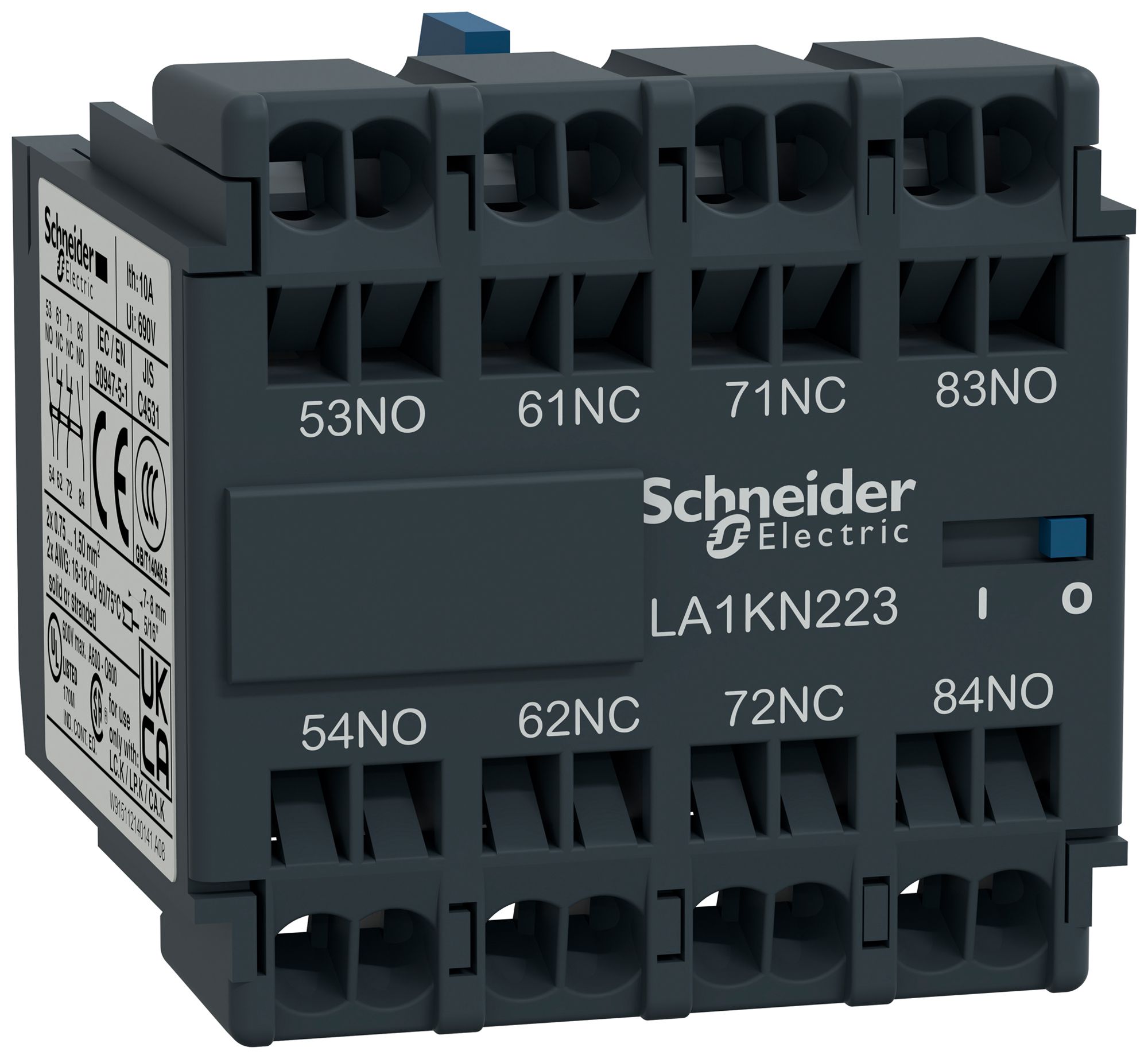 Drehantriebsset TeSys 2NO 2NC 10A Federzuganschluss