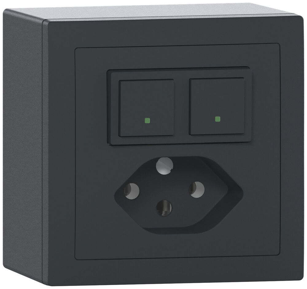 Combinaison AP ABB Sidus capteur/actionn.free@home anthracite
