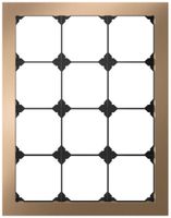 Cadre de recouvrement ENC EDIZIO.liv prestige SNAPFIX® 4×3 214×274mm laiton