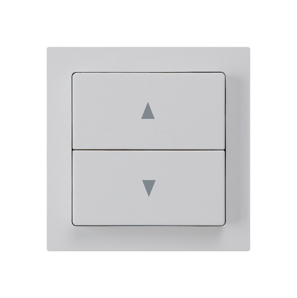 Kit frontale kallysto 60×60 grigio chiaro per interruttore/tasto tappar.doppio