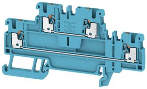 Mehrstock-Reihenklemme Weidmüller A2T PUSH IN 1.5mm² 2 Etagen blau