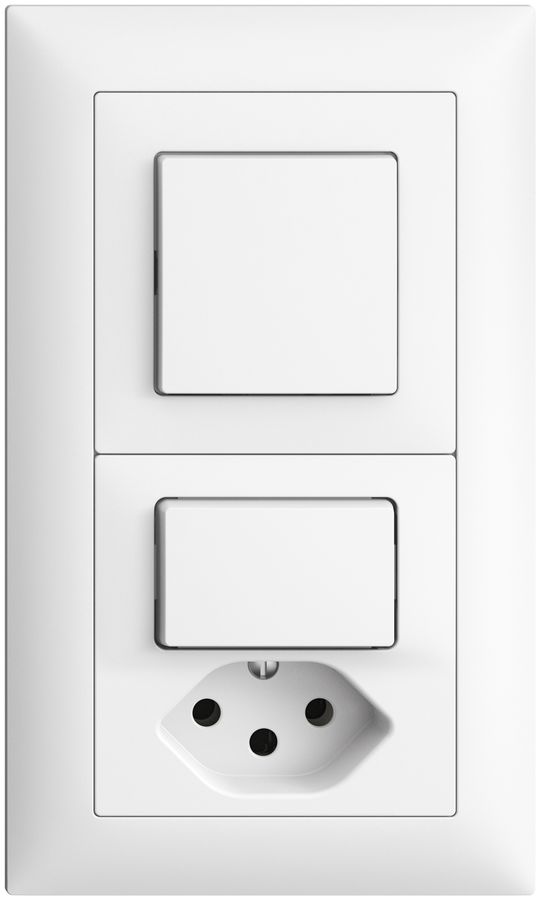 UP-Kombination EDIZIOdue 3/1P+3/T13 weiss