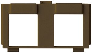 Modulo kallysto 2×RJ45 Keystone marrone
