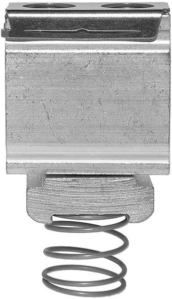 PE-Klemme Woertz 25…50mm² Schraubanschluss 2×1 Hut-/G-Schiene TH35/G32