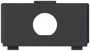 Modulo multimedia kallysto M3 vuoto per 1 BNC Ø13.8mm nero