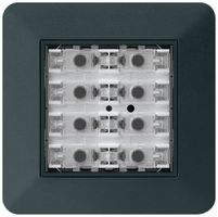 UP-Taster KNX KTR f.8×Tasten 8×Betätigungspunkte LED schwarz