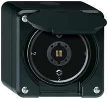Interrupteur à clé AP robusto commutateur de série 16A 250V 86×86mm noir