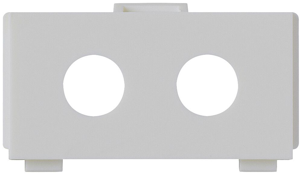 Modulo multimedia kallysto M3 vuoto per 2 connettori F/jack 6.35 Ø9.6 gr chiaro