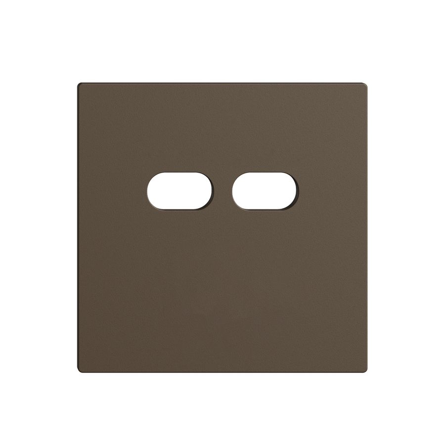 Montageset Feller EDIZIOdue für Steckdose USB 18W 2×Typ C coffee