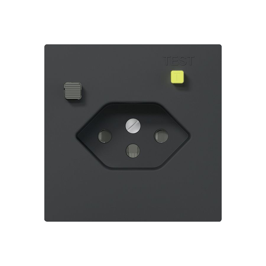 UP-FI-Steckdose SIDUS E T13 30mA, shutter, anthrazit