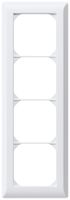 UP-Abdeckrahmen kallysto.line 4×1 weiss 92×272mm