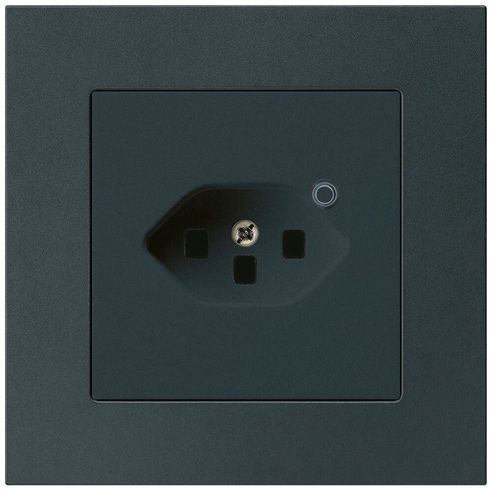 Presa INC Hager kallysto.pro 1×T23 illuminata C nero