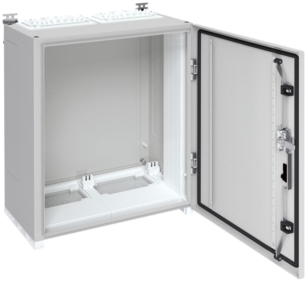 Wandschrank Hager univers mit Volltür SK I IP55 650×550×275mm RAL 7035