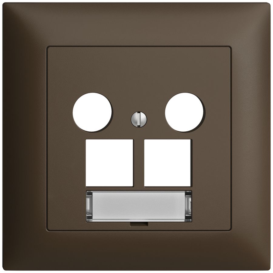 Kit de recouvrement ENC Edue FMI, p.prise multimédia EASYNET, p.2×RJ45 S-One cof