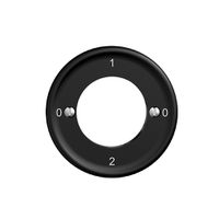 Frontset STANDARDdue 0-1-0-2 schwarz für Schlüsselschalter