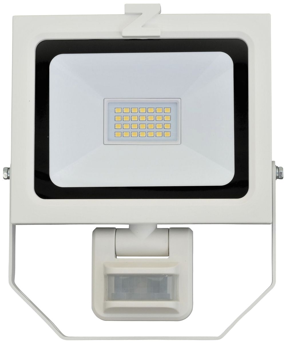 Projecteur LED Z-Licht ZL PIR 20W 2000lm 4000K IK8 IP54 blanc