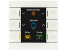 Apparecchio di comando KNX INS MDT BE-TAS86.02 6t/6a display bianco br