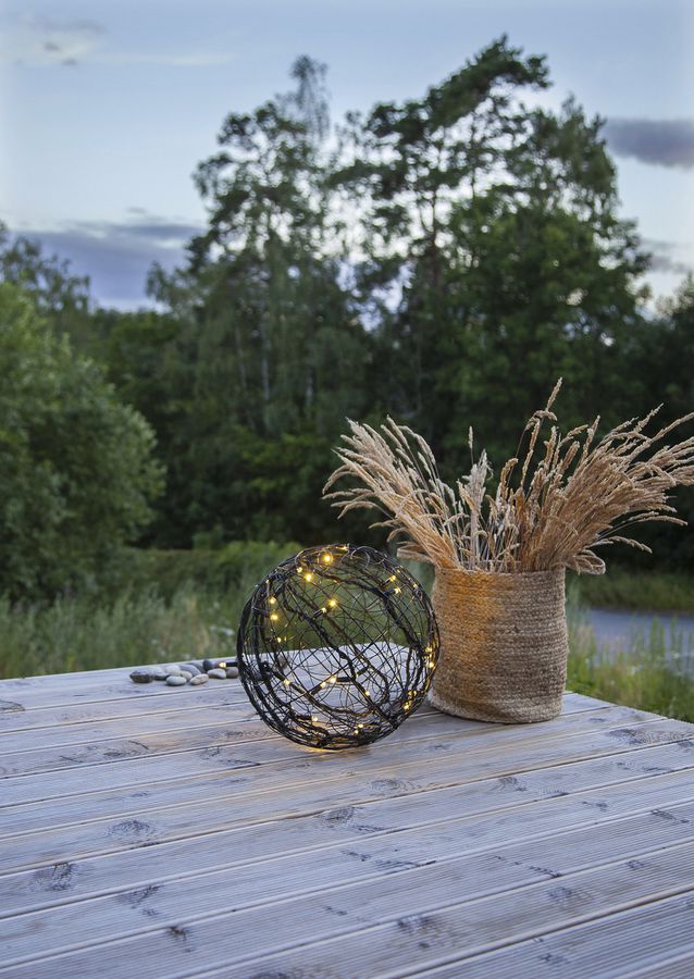 Palla Trassel System LED Extra, Ø350mm, nero, 4W, 30 LED, bianco caldo