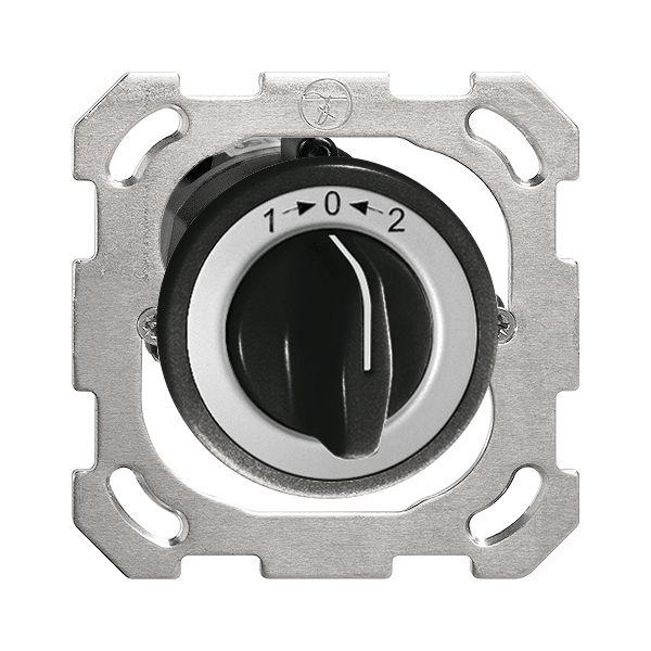 Contact pivotant ENC 1->0<-2 noir avec manette