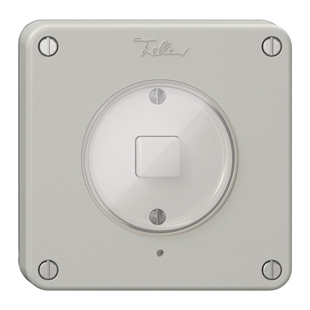 Interruttore 1K/1T NEVO Wiser N.CO grigio chiaro