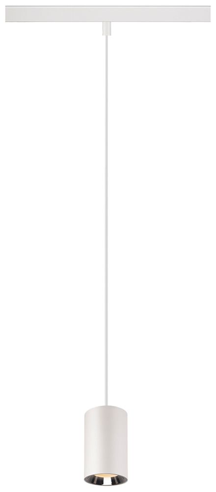 LED-Pendelleuchte SLV NUMINOS XS 48VTRACK DALI 8.7W 650lm 927 Ø50 ws/Cr 40°