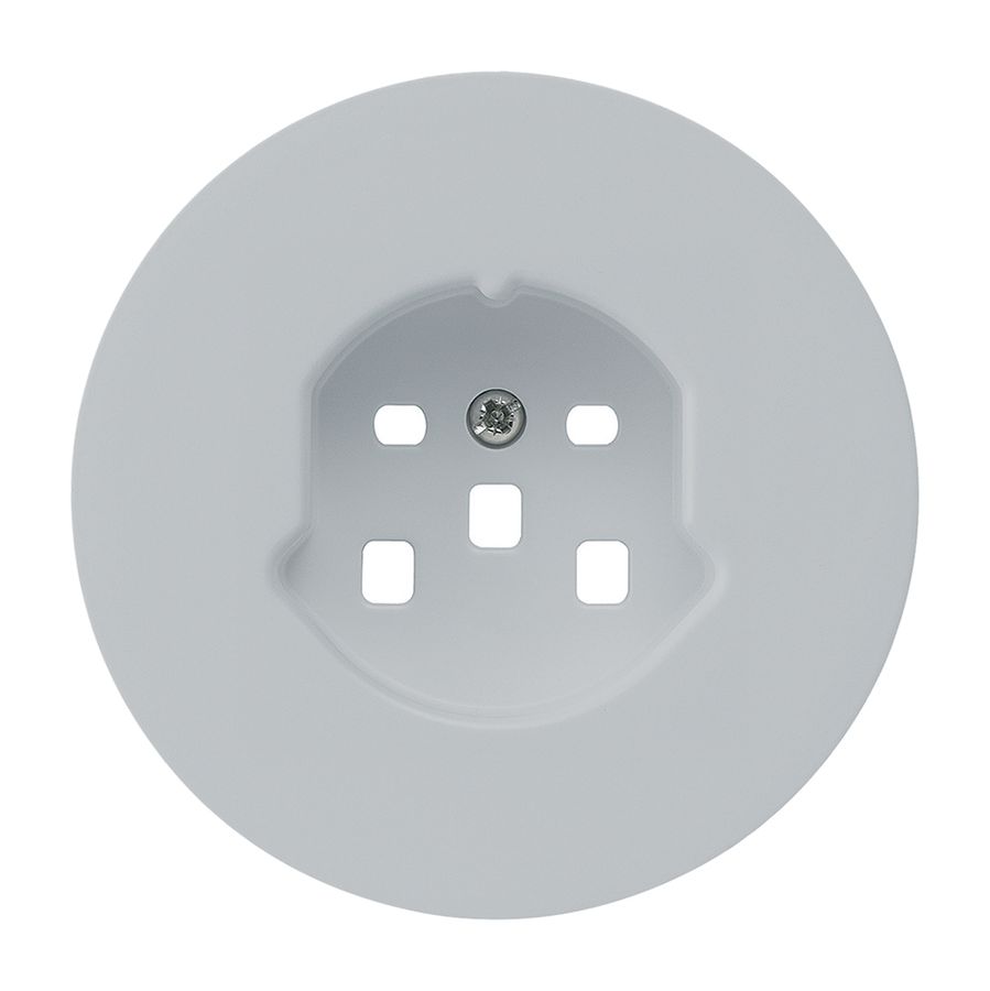 Frontset HA robusto für Steckdose Typ 25 mit Steckklemmen grau
