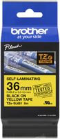 Schriftbandkassette Brother TZe-SL661 36mm×8m, gelb/schwarz