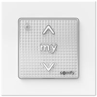 AP-Wandsender Somfy Smoove io II 1-Kan m.Rahmen 1×CR2032 79×10mm ws