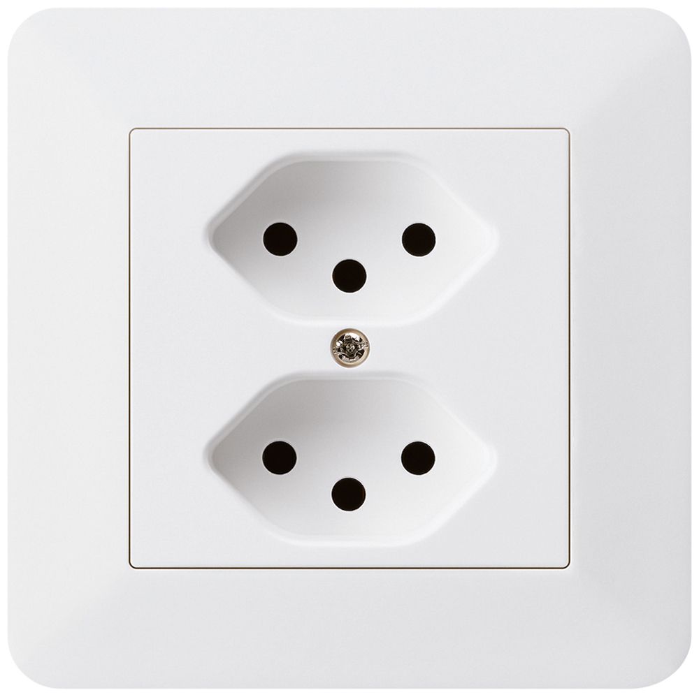 UP-Steckdose kallysto.trend 2×T13 weiss