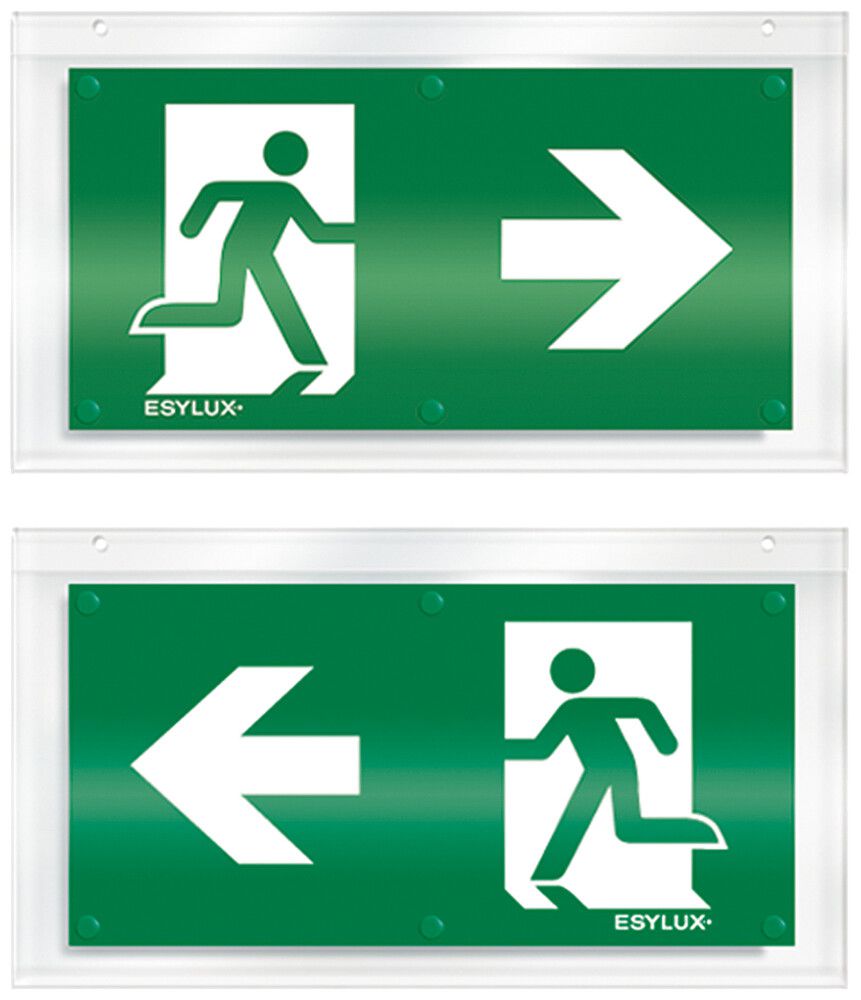Piktogramm-Scheibe ESYLUX für SLX zweiseitig Pfeil rechts/links