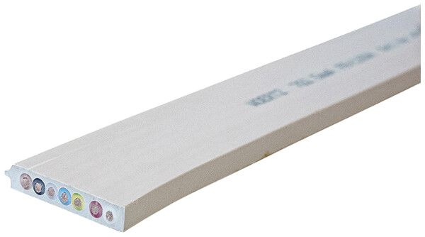 Cavo piatto Woertz 7×2.5mm² senza alogeni grigio B2ca